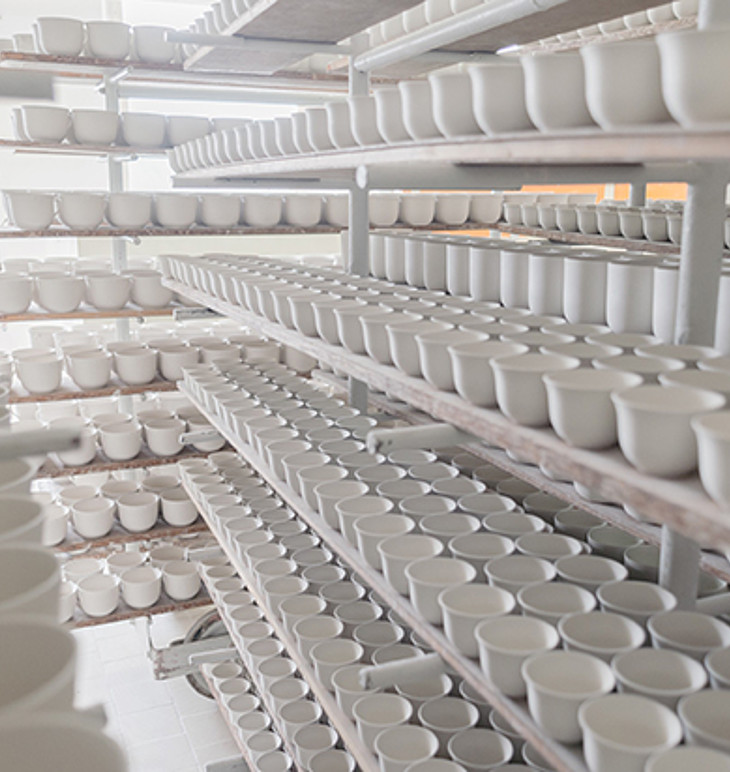 cups in storage room